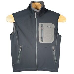 Sitka Jetstream Vest Mens Medium Gray Softshell Windstopper Hunting Outdoor